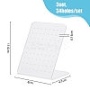Frosted Slant Back Acrylic Earring Display Stands EDIS-WH0030-16-2