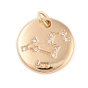Brass with Clear Cubic Zirconia Pendants LS-KK-N256-24E-G-1