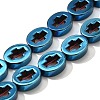 Electroplated Synthetic Non-magnetic Hematite Beads Strands G-L613-Z01-02A-1