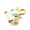 304 Stainless Steel Enamel Charms STAS-K263-88G-2