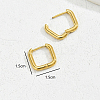 Classic Minimalist Elegant 201 Stainless Steel Hoop Earrings BI8954-2-3