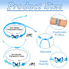 Adjustable Nylon Braided Bead Bracelets BJEW-TA00481-3