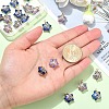 20Pcs 2 Colors Electroplate Glass Pendants GLAA-YW0004-53-4