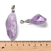 Natural Lavender Amethyst Pendants G-Z072-01P-3
