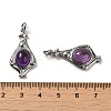 Natural Amethyst Pendants G-C096-03P-09-3