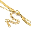 Ion Plating(IP) 201 Stainless Steel Pave Clear Cubic Zirconia Double Layer Cross with Wings Pendant Necklaces NJEW-K270-14G-3