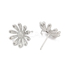 Brass Stud Earring Findings LS-KK-Z099-05P-01-2