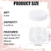 8Pcs Transparent Plastic Empty Portable Facial Cream Jar CON-CP0001-015A-2