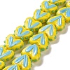 Heart Handmade Lampwork Beads Strands LAMP-G150-01C-1