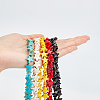 10 Strands 5 Colors Dyed Synthetic Turquoise Beads Strands G-CA0001-10-3