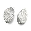 Tarnish Resistant 304 Stainless Steel Leaf Pendants STAS-S040-07P-1