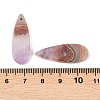 Natural Amethyst Lace Agate Pendants G-K381-10-3