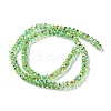 Transparent Electroplate Glass Beads Strands GLAA-Q099-H01-04-2