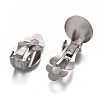 Tarnish Resistant 304 Stainless Steel Clip-on Earring Setting LS-STAS-P249-22P-1