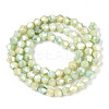 Ombre Effect Dyed Glass Beads Strands X-GLAA-T025-4mm-09D-2