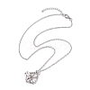 3Pcs 3 Style 304 Stainless Steel & Brass Macrame Pouch Empty Stone Holder for Pendant Necklaces Making NJEW-JN04442-3