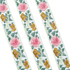 4.9~5 Yards Polyester Embroidery Organza Flower Trim Ribbon OCOR-CY0001-15A-1