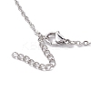 Crystal Stone Cage Pendant Necklaces NJEW-JN04756-02-4
