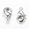 Brass Lobster Claw Clasps KK-904-N-NF-2