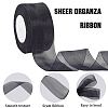 1 Rolls Sheer Organza Ribbon SRIB-CY0001-22C-09-3