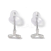 Anti-Tarnish Rhodium Plated Windmill 999 Fine Silver Stud Earrings for Women LS-EJEW-S215-10P-2
