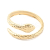 304 Stainless Steel Snake Open Cuff Rings RJEW-D002-21G-1