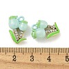 UV Plating Alloy Enamel Pendants FIND-M033-31P-02-3