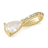 Brass Micro Pave Cubic Zirconia Pendants X-KK-U050-05G-02-2