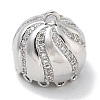 Rack Plating Brass Micro Pave Clear Cubic Zirconia Pendant Bails KK-L224-002P-1