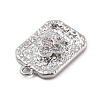 Brass Micro Pave Cubic Zirconia Pendants KK-D283-30P-02-2