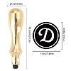 1Pc Golden Tone Brass Stamp Head DIY-CP0008-98G-2