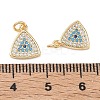 SHEGRACE Brass Colorful Cubic Zirconia Pendants XGRQ3K279-520G-3