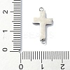 304 Stainless Steel Crystal Rhinestone Connector Charms STAS-Z065-02P-03-3