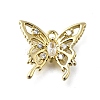Brass Micro Pave Cubic Zirconia Charms KK-Q048-04G-1