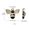 6Pcs Rack Plating Alloy Enamel Pendants ENAM-YW0002-56E-4