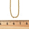 Ion Plating(IP) 304 Stainless Steel Cable Chain Necklace for Men Women STAS-L164A-01G-A-2