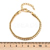 304 Stainless Steel Curb Chain Bracelets for Women BJEW-G747-05G-5