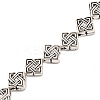 Tibetan Style Rhombus Alloy Bead Strands X-TIBEB-O007-05-NR-2