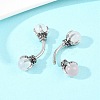 316 Stainless Steel Dragon Claw with Natural Stone Ball Curved Barbell Belly Rings AJEW-C044-06AS-03-2