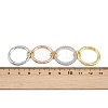 Brass Micro Pave Cubic Zirconia Plain Band Finger Rings for Women RJEW-P160-01G-MC-6