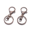 Iron Alloy Lobster Claw Clasp Keychain KEYC-D016-R-1