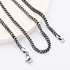 2.5MM 304 Stainless Steel Wheat Chain Necklaces NJEW-Q013-16B-1