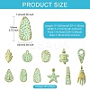 55Pcs 11 Styles Tibetan Style Alloy Pendants FIND-CJ0006-87-2