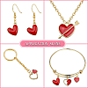 50Pcs 10 Styles Alloy Enamel Pendants ENAM-CJ0002-85-7