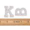 Alphabet Resin Rhinestone Patches DIY-TAC0005-45A-7