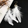 Alloy Enamel Dangle Earrings for Women WGBD3DC-08-1