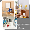 3Pcs 3 Colors Alloy Sculpture Display Decorations DJEW-FG0001-37-6