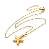 Summer Beach 304 Stainless Steel Pendant Rope Chain Necklaces for Women STAS-Z108-01G-01-4