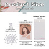 Fashewelry 90 Sheets 9 Styles Earring Display Cards CDIS-FW0001-06-10