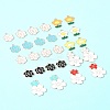 28Pcs 10 Styles Alloy Enamel Pendants ENAM-FS0002-16-9